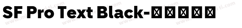 SF Pro Text Black字体转换